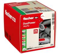 fischer - Cheville bi-matière et multi-matériaux DUOPOWER 14x70 / Boîte de 20