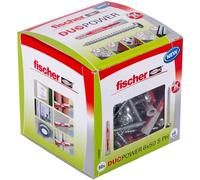 fischer - Cheville bi-matière et multi-matériaux DUOPOWER 6x50 avec vis à tête cylindrique/Boîte de 50