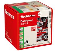 Fischer Cheville tous matériaux DuoPower 6x50 mm avec vis - Boîte de 50 (538/555)