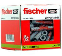 Chevilles bi-matière Duopower - sans vis - 8 x 65 mm - par 50 FISCHER