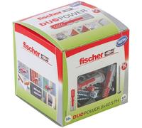 fischer - Cheville bi-matière et multi-matériaux Duopower avec vis à tête cylindrique/Boîte de 50 535464 8 x 40 mm