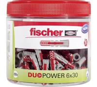 fischer - Cheville bi-matière et tous matériaux DuoPower 6x30 / RoundBox de 200 chevilles