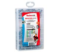 Fischer Boîte Meister-Box – Assortiment de chevilles GK, vis, crochets d'angle et ronds (513892)