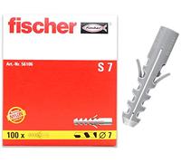 FISCHER Chevilles à frapper S fixation légère nylon sans collerette 7x30 mm boîte de 100