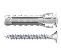 Fischer Cheville SX Plus 6x30 nylon à expansion avec vis et collerette – Lot de 5