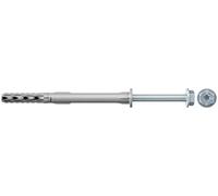 fischer - Cheville rallongée SXR 10 x 60 avec vis à tête hexagonale et rondelle intégrée en acier électrozingué pour fixation ossatures et cadres/Boite de 50