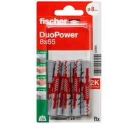 fischer - Cheville tous matériaux DuoPower 8x65 / Blister de 8