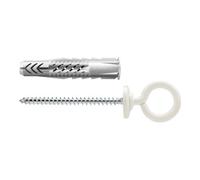 fischer Cheville tous matériaux fischer UX 8 x 50 OH N avec collerett et oeillet gainé de nylon blanc Quantité:25