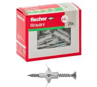 FISCHER Chevilles-25 Pcs-Fu 6 X 3,5 V