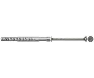 fischer Chevilles à tige longue SXRL 10 x 260 T A4 - Multiples profondeurs d'ancrage pour la fixation de façades, de sous-structures de toit, etc. - En matériaux pleins et perforés - 50 pièces -