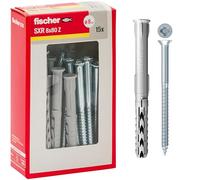 Fischer Chevilles allongées avec vis, gris, 8 x 80 mm