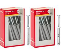 Fischer Chevilles prolongées à Battre N 8x80 Y Fixation par percussion avec clou prémonté pour plein, semi-plein et béton (Lot de 2)