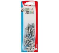 Fischer Cheville métallique auto-perceuse GKM avec vis tête fraisée, 20 pièces