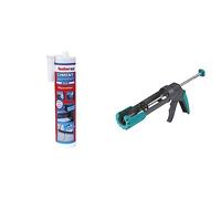 fischer - Ciment Express gris prêt à l'emploi - 1 cartouche de 310ml & wolfcraft 4352000 - Pistolet à Cartouche Mécanique MG 200 ERGO - Cartouches de 310 ml - Pression de 130 kg - Stop Goutte