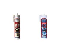 fischer - Ciment Express Ton Pierre 310ML - 1 cartouche & Ciment Express gris prêt à l'emploi - 1 cartouche de 310ml