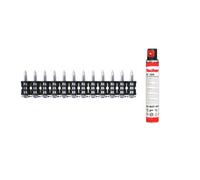 fischer - Clous de déclenchement haute performance 15 mm avec gaz inclus, pour cloueuse électrique à clous FGC 100, adaptés pour l'acier, le béton (> C 30/37), la brique massive et la maçonnerie, 1