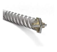 Fischer Foret D-SDX 6 mm - 4 tranchants, carbure de tungstène, béton/pierre, raccord cylindrique