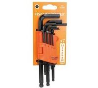 FISCHER DAREX Coffret de clés Allen - 7 pièces - Tête boule 2,5-8 mm - Acier haute résistance Gris acier