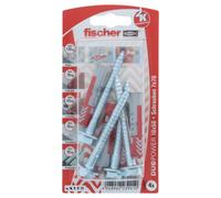 Fischer DUOPOWER 10 x 50 S chevilles avec vis 4 pièces jeu de chevilles