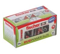 fischer DUOPOWER 5 x 25 LD cheville en bois 100 pièce(s) Plastique Rond