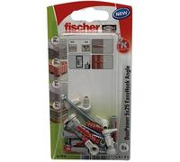 fischer - Crochet EasyHook droit avec cheville DuoPower 5x25 / Blister de 8