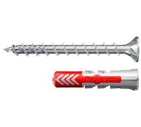 fischer DUOPOWER 8 x 40 S avec ETA, chevilles universelles avec vis PowerFast II, chevilles à 2 composants, chevilles en plastique pour fixation dans le béton, la brique, la pierre, les plaques de