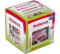 Fischer Cheville tous matériaux DuoPower 8 x 65 mm avec vis - boîte de 25