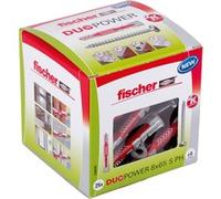 fischer Cheville bi-matière DUOPOWER 8 x 65 mm avec vis PH 25 pièces