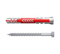 fischer fischer Cheville bi-matière DuoPower 10 x 80 S avec vis, boîte à fenêtre Quantité:10
