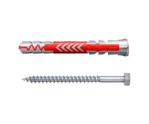 fischer fischer Cheville bi-matière DuoPower 10 x 80 S avec vis, boîte à fenêtre Quantité:10