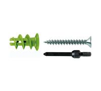 fischer fischer Cheville nylon pour carton-plâtre GK Green S avec vis Quantité:45