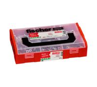 Fischer – Assortiment chevilles et vis FixTainer L-Boxx mini 561472 DuoPower & DuoSeal, 275 pièces