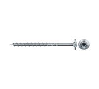fischer - Vis de charpente PowerFast FPF II WT25P 5,0x100 revêtement zingué, Filetage partiel, tête Disque avec Empreinte Torx T25 / Boîte de 100