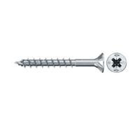 fischer fischer Vis PowerFast II FPF II CZP 4,0x45 BC 500 Tête fraisée, empreinte PZ, zingué blanc, filetage partiel Quantité:500
