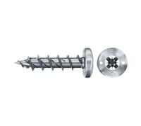 fischer fischer Vis PowerFast II FPF II PZF 5,0x16 BC 200 Tête cylindrique bombée, empreinte PZ, zingué blanc, filetage total Quantité:200