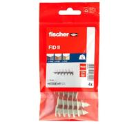 Fischer - Fixation pour isolant - 4 Cheville nylon FID 50 4B pour fixation dans panneaux d'isolant PSE et PU - Fischer