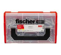 fischer - FixTainer de 105 chevilles à expansion et multi-matériaux SX Plus avec 105 vis / 60 SX Plus 6x30, 30 SX Plus 8x40, 15 SX Plus 10x50, 60 vis 4,5x40, 30 vis 5x55, 15 vis 6x85