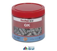 Fischer Gipskartondübel GK Auto-Taraudant, 160 Pièces + 1 Outil De Pose /#834475