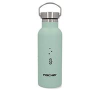 Fischer Gourde en Acier Inoxydable 500 ML | pour Enfants | Bouchon à vis | Utilisation Alimentaire