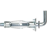 fischer HM 4 x 32 H - Chevilles métalliques pour corps creux avec crochets d'angle pour fixer des images, des rails de rideaux dans les matériaux de construction en panneaux - 50 pièces - N° d'article
