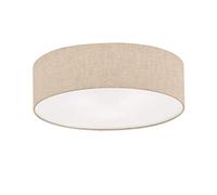 Fischer & Honsel 20913 Plafonnier, Textile, E14, Sable, 60 x 60 x 15 cm (LxBxH)