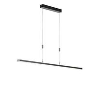 Fischer & Honsel 60539 Lampe Suspendue, Métal, Noir Sable, 150 x 7 x 150 cm (LxBxH)
