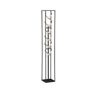 Fischer & Honsel Gian Lampadaire noir sable / doré | L : 20 cm, l : 20 cm, H : 135 cm | Intensité variable en continu | Réglage de la température de couleur 3 niveaux | 1 LED 34 W 2700/3350/4000 K