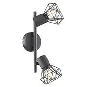 Fischer & Honsel Rail de spot Ran 2 x E14 max. 40 W, gris, 22265, 25 x 8 x 18 cm (L x l x H).