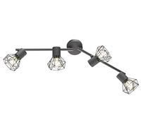 Fischer & Honsel Ran Arche de plafond 4 x E14 max. 40,0 W, gris, bras réglable, 22266, 60 x 8 x 18 cm (L x l x H).