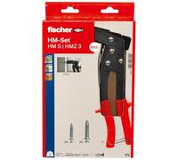fischer - Kit composé d'une Pince et de 40 Chevilles métalliques pour Corps Creux HM