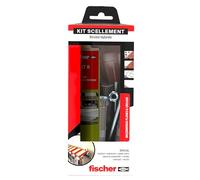 fischer - Kit de scellement comprenant 1 cartouche FIS HT II 300 ml, 1 embout d'injection, 4 tamis, 4 tiges filetées, 4 rondelles et 4 écrous
