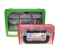 Fischer Lot de 1910 chevilles et vis multi-usages Vert Rouge
