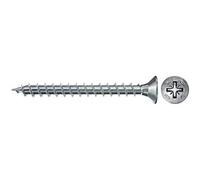 Fischer - Lot De 200 Vis Power-fast Ii Pour Aggloméré - 3 X 12 Mm - Tête Fraisée Avec Fente Cruciforme - Filetage Galvanisé - Pass