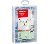 Fischer Boîte Meister-Box – Assortiment de chevilles GK, vis, crochets d'angle et ronds (513892)